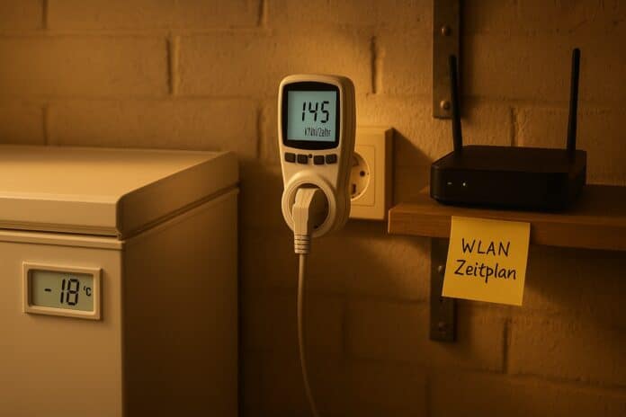 Alte Gefriertruhe & Router als Stromdiebe sichtbar machen