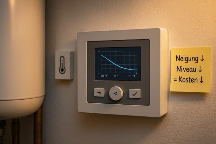 Heizkurve trimmen – niedriger Vorlauf, niedrige Kosten