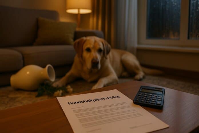 Regenabend im Wohnzimmer – Hundehaftpflicht nach Missgeschick