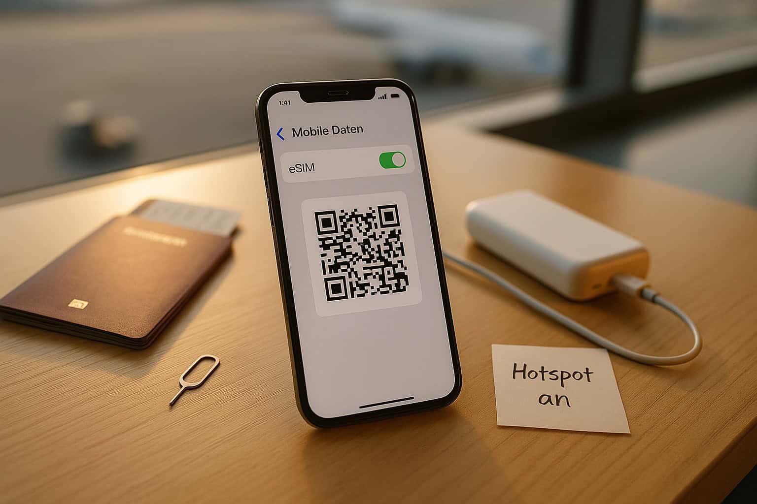 Roaming & eSIM günstig Roaming & eSIM günstig – Reise-Setup am Gate