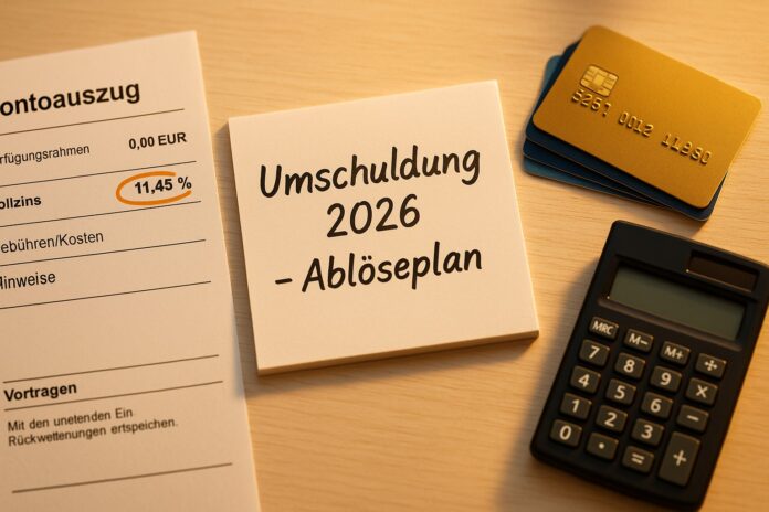 Umschuldung 2026: Überblick schaffen, Zinsen senken