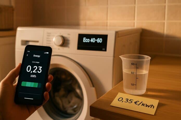 Waschmaschine Eco 40–60: echte Stromkosten im Blick