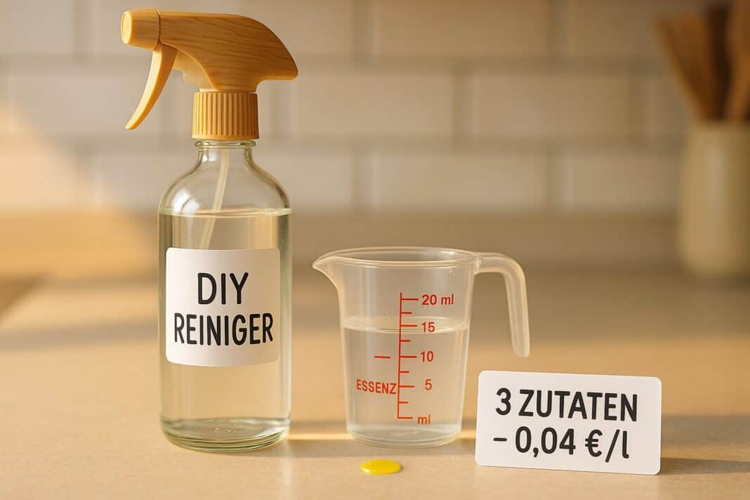 Allzweckreiniger aus 3 Zutaten: Cent-Kosten pro Liter