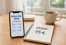 Allnet-Flat unter 15 €: echte Preisbrecher 2026 Allnet-Flat unter 15 € – günstige Tarifwahl 2026