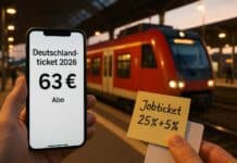 Deutschlandticket 2026: Preis steigt auf ca. 63 € – Alternativen & Rabatte Deutschlandticket 2026: 63 € – so sparst du mit Alternativen