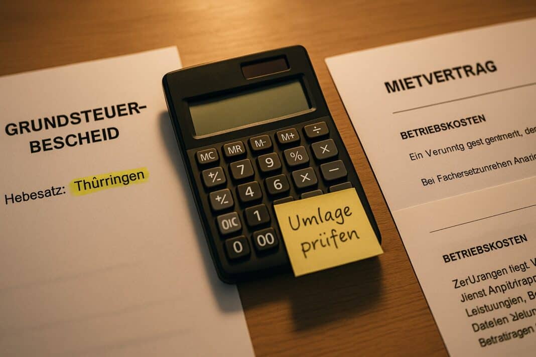 Grundsteuererhöhung in Thüringen: Wie viel darf der Vermieter umlegen?