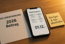 Kfz-Versicherung 2026: Beitragswelle – Stichtag fällt auf 01.12. Kfz‑Wechsel 2026: Stichtag 01.12. im Blick