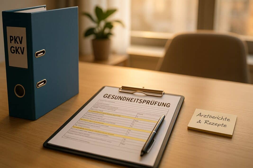 PKV‑Antrag: Gesundheitsprüfung strukturiert vorbereiten