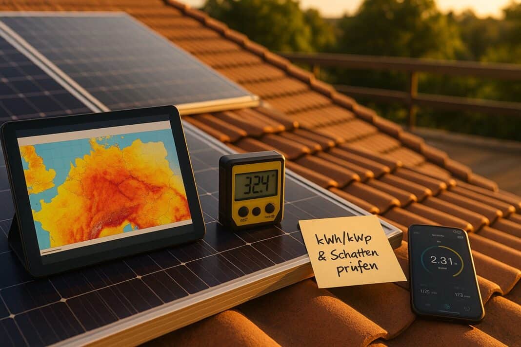 PV‑Ertrag planen: Winkel, Tools, Schatten im Griff