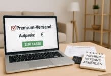 Premium-Versand- und Rücksendepakete im Online-Shop: So zahlst du nicht doppelt Premium-Versand im Warenkorb: Kostenfalle rechtzeitig abwählen