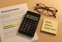 Renteninformation lesen: was die Zahlen bedeuten Renteninformation prüfen: EP, Prognose & Netto im Blick