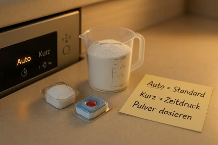 Spülmaschine: Auto vs. Kurz – Kosten & Praxis