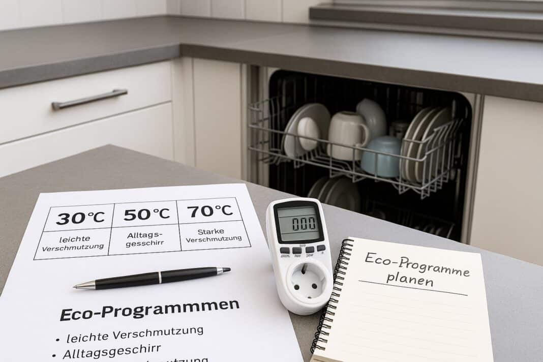 Spülmaschine Eco-Programme: 30/50/70 °C richtig nutzen