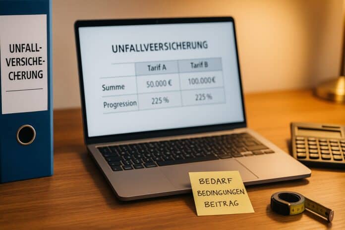 Tarifwahl Unfallversicherung – fairer Schutz zum passenden Beitrag