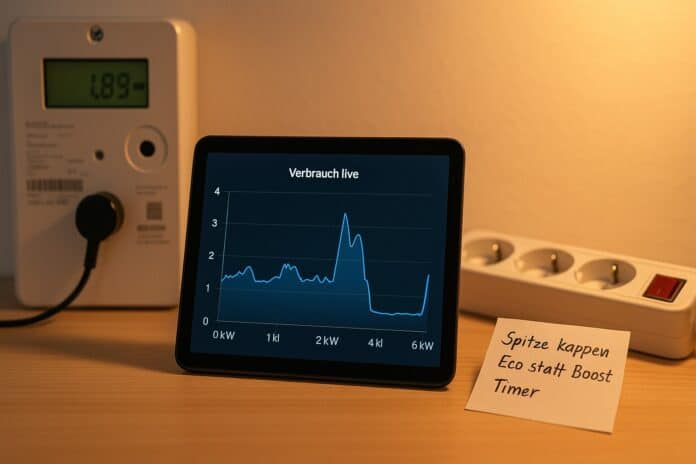 Verbrauch live im Blick: Spitzen kappen im Alltag