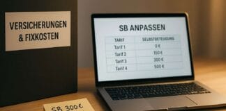 Versicherungen verschlanken: SB erhöhen, Bausteine streichen Versicherungen verschlanken: SB erhöhen & Extras streichen