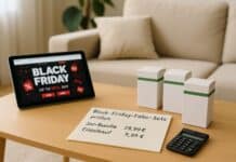 Black-Friday-Fake-Sets: Wenn 3er-Bundles teurer sind als Einzelkauf Black-Friday-Fake-Sets am Schreibtisch kritisch prüfen