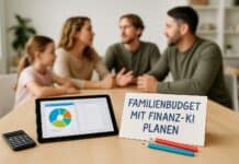 Finanz-KI für Familien: Budget richtig verteilen Familienbudget mit Finanz-KI am Küchentisch planen