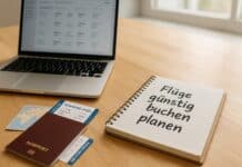 Flüge günstig buchen: 17 Preishebel erklärt Flüge günstig buchen 2026 – Planung am Schreibtisch