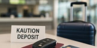 Mietwagen-Kaution verstehen und reduzieren Mietwagen-Kaution im Urlaub: Kreditkarte, Schlüssel und Reisepass am Schalter