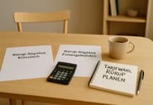 Tarifwahl: klassisch vs. fondsgebunden erklärt Rürup-Tarifwahl am Esstisch – klassisch vs. fondsgebunden durchrechnen