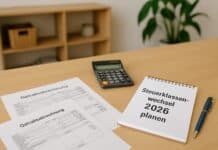 Steuerklassenwechsel timen: mehr Netto im Änderungsjahr Steuerklassenwechsel 2026 am Esstisch durchrechnen