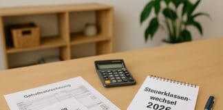 Steuerklassenwechsel timen: mehr Netto im Änderungsjahr Steuerklassenwechsel 2026 am Esstisch durchrechnen