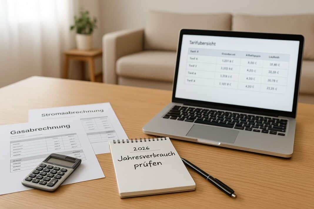 Strom- und Gasverbrauch 2026 im Überblick