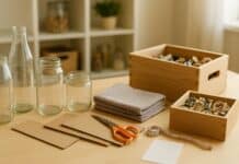 Upcycling statt Wegwerfen: die besten Spar-Projekte Upcycling-Materialien für sparsame Haushaltsprojekte vorbereiten