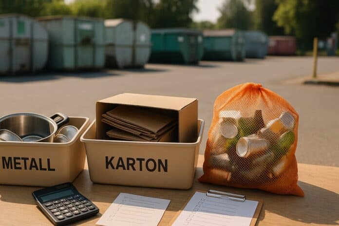 Wertstoffe sortiert abgeben und Gebühren vermeiden